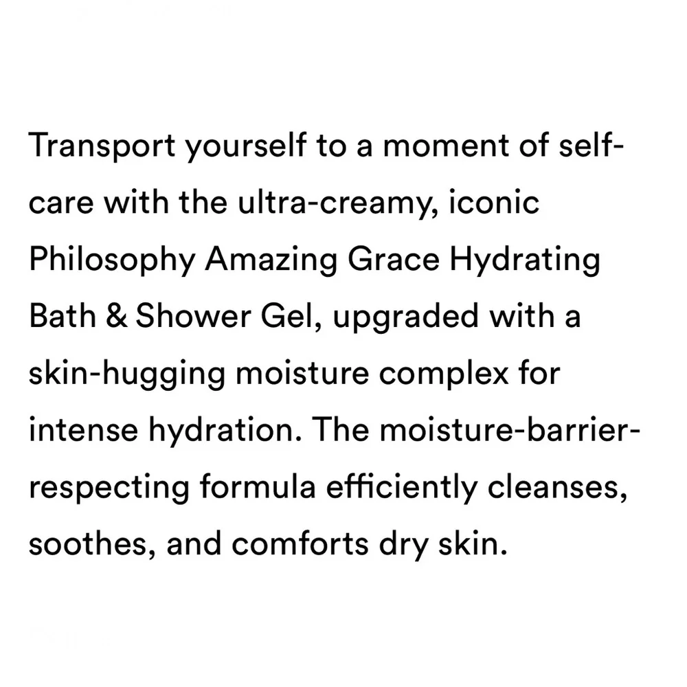 Philosophy Amazing Grace Hydrating Shower Gel